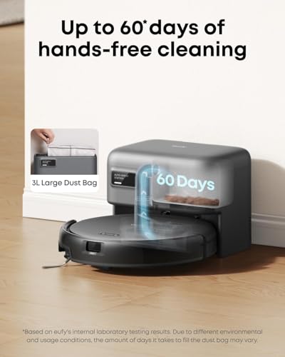 robot vacuum with self emptying detail