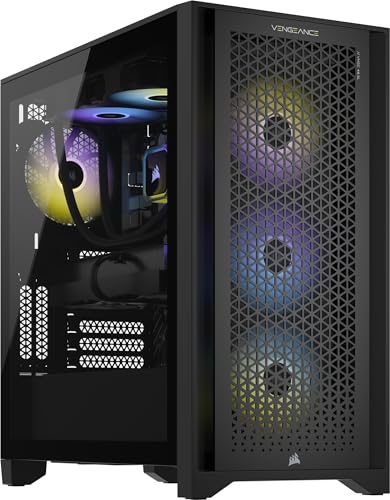 Image of Corsair Vengeance i7500 Gaming PC - Liquid Cooled Intel Core i7-14700KF CPU - NVIDIA GeForce RTX 4070 GPU - 32GB Vengeance RGB DDR5 Memory - 1TB M.2 SSD - Black