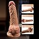 2IN1 Dildo für Frauen 17cm Anal Dildo mit Spritzfunktion & Vibrationsmodi G-Punkt Vibratoren Spritz Dildos Weicher realistischer Silikondildo, Realistischer Penis Sex Spielzeug für die Frau