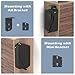 Z ZLJUAN Mounted Gun Safe for Pistols,Quick-Access Handgun Safe for Nightstand Bedside Desk Bed Gun Safes,Pistol Safe with Biometric Fingerprint, Keypad Lock,Key
