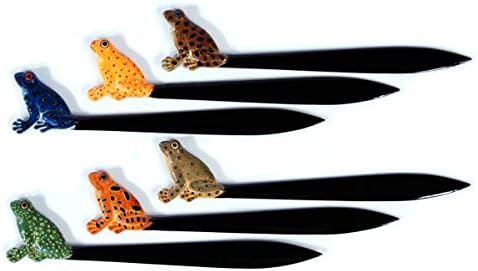 LX Wholesale Pack Handpainted Assorted Frog Letter Openers (Set of 12) image 4