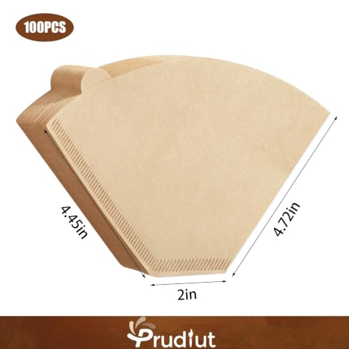 Image of 200 Count #4 Cone Coffee Filters 8-12 Cup Compatible with Ninja Maker | Unbleached, Disposable, Natural Wood Pulp Coffee Filters Compatible with Ninja, Pour Over and Drip Coffee Maker