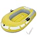 Alomejor PVC Yellow Kayak Flat Air Air Boat, Stable Resistance and Pressure to Dive The Fishing, Ideal for Comfortable Storage and Transportation