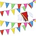40 Mètres 80 Drapeaux Triangle Bannières Banderoles Multicolores Triangulaire Banderole pour Mariage Fête d'anniversaire Jardin Marque Ouverture Décorations pour la Maison