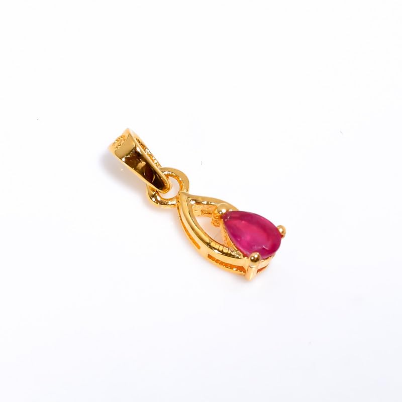 Pendentif quartz rubis argent 925 HIMALYA, le cadeau bohème idéal