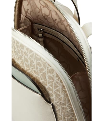 Calvin Klein Lillian Signature Backpack Khaki/Vanilla/White/Desert Sage One Size3