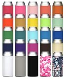 TahoeBay Bulk Slim Can Sleeves (50-Pack) Insulated Coolers, Scuba Knit Polyester Fabric Thermocooler
