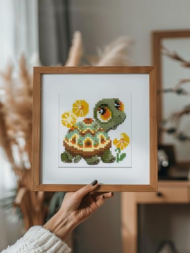 Image of RIOLIS Cross Stitch Kit 4 inchX4 inch-Little Turtle (10 Count)