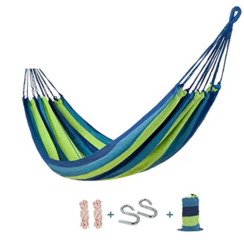 Hamac extérieur portable vert 190x80cm pour camping voyage