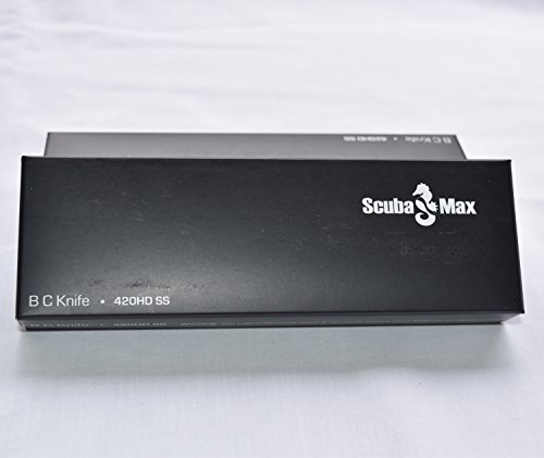 ScubaMax High Density Stainless Steel Scuba Diving BCD Knife - Blunt Tip (Neon Yellow) - Thumbnail 5