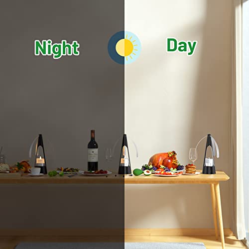 Taschyas Upgraded 4 Pcs Fly Fans For Tables With Rechargeable Lithium Battery Breakthrough Hollow Design - Portable Belfans Fly Fan For Outdoor Table, Restaurant, Party, Home (Candles Not Include) #TOP4