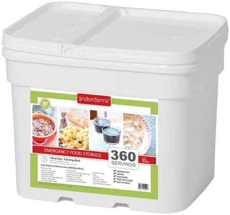 Lindon Farms 360 Serving Breakfast, Lunch/dinner Emergency Food Storage