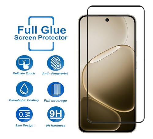 Image of FabeKee Tempered Glass Screen Protector Compatible For Black Cellphone With Edge To Edge Coverage And Easy Installation Kit (Transparent, Oppo F31 Pro 5G)