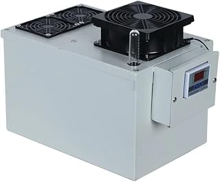 Your Elegant Bar Cigaroze EB-100 Cigar Humidor Humidifier — Industrial Grade Fan, LCD Display, Stainless Steel Build — Preserves Flavor & Freshness in Large 10-70 Cu Ft Cigar Humidors