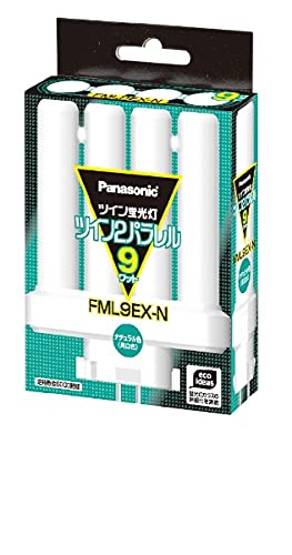 パナソニック コンパクト形蛍光灯 9W ナチュラル色 ツイン蛍光灯 ツイン2パラレル FML9EX-N