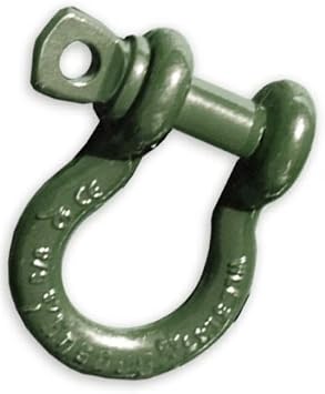 BILLET4X4 3/4 inch D-Shackle 4-3/4 TON OD Military Green Powdercoated Single 4X4 Recovery
