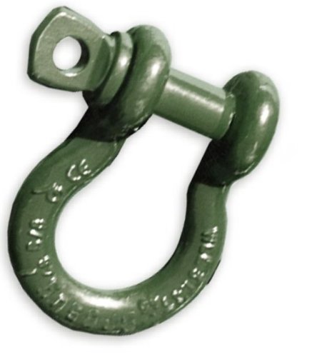 7/8 inch X-Large D-Shackle 6-1/2 TON – OD Military Green Powdercoated (Single) (4X4 Recovery)