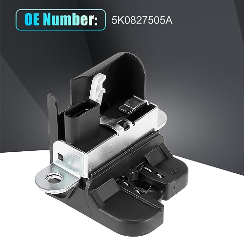 Image of X AUTOHAUX Car Liftgate Latch Actuator Tail Gate Lock Actuator 5K0827505A for Volkswagen Golf GTI Golf R