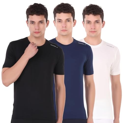 Vector X Men's Round Neck T-Shirt (100% Polyester) at ₹382 (83% Off) – Amazon