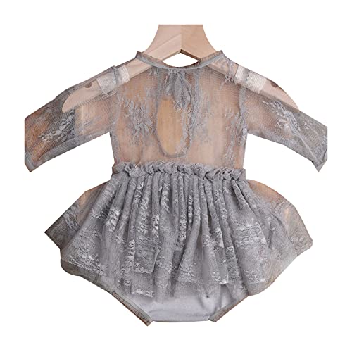CQEAZ Accesorios de sesión de fotos para bebé niña de 0 a 1 meses, vestido de tul tutú de encaje, ropa de fotos para recién nacidos, fiesta de baby shower, accesorios de fotos para niños