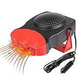 Car Heater 2 in 1 Heating Fan/Cooling Fan That Plugs Into Cigarette Lighter Portable Fast Heating...