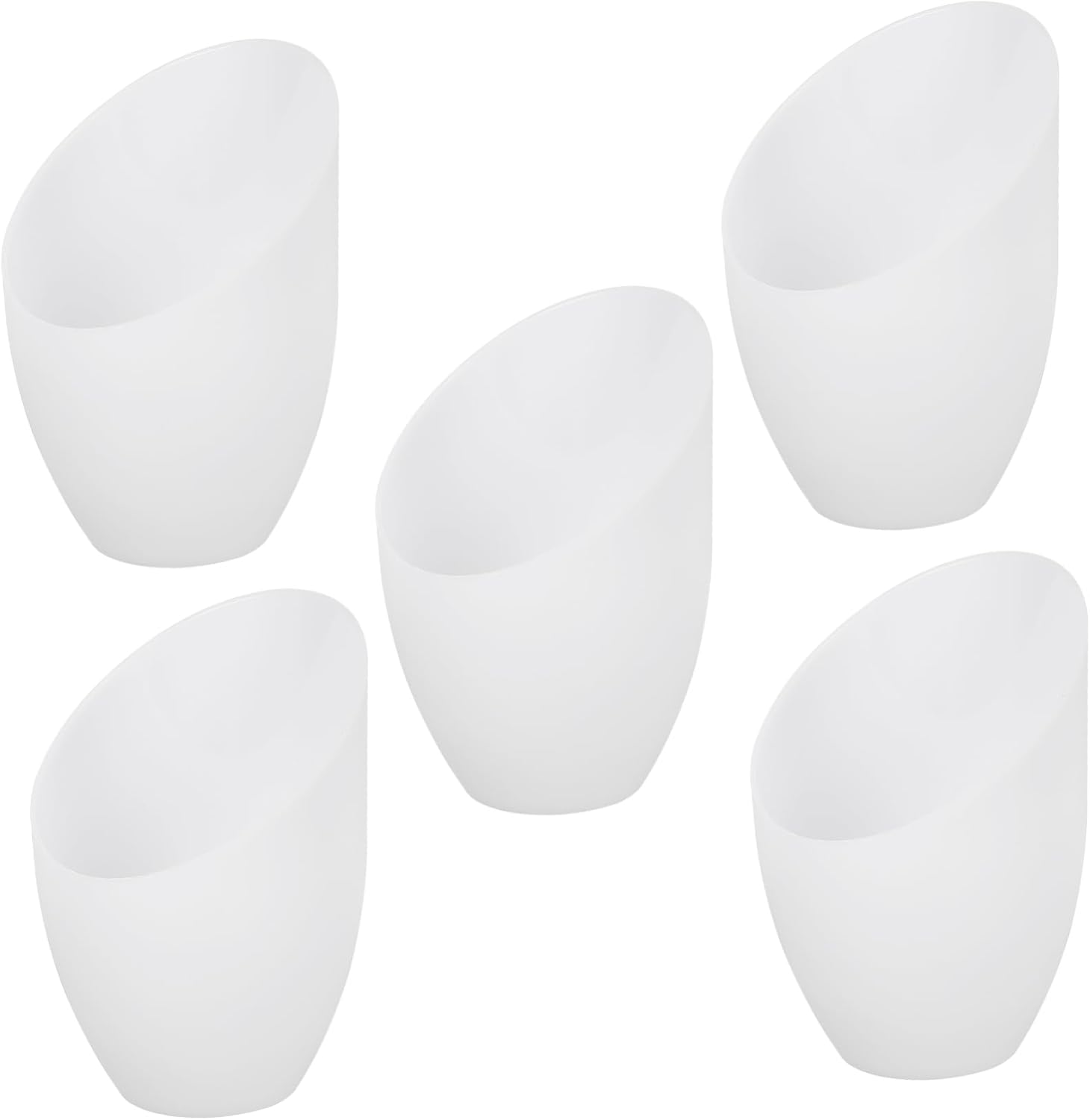 Operitacx 5pcs Plastic Lampshades, 1.4 inch Horseshoe Lamp Shade Replacement, Lamp Shade Lamp Shade Cover for Chandelier, Pendant Light, Wall Sconces Series (White)
