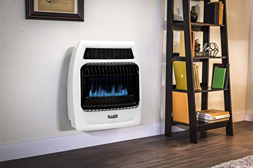 Dyna-Glo Bfss20Ngt-2N 20,000 Btu Natural Gas Blue Flame Thermostatic Vent Free Wall Heater, White #TOP5