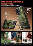 SUPCASE etui na iPhone 17 z uchwytem typu ring (Unicorn Beetle Grip), [Kompatybilne z MagSafe] Smukła i wytrzymała osłona Magnetyczne etui Cover na iPhone 17 6,3'' 2025 (zielony)