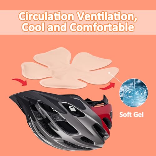Image of Hat Ice Pack Insert - Reusable Cooling Gel Cap Liner for Baseball, Hard Hat, Construction & Outdoor Work, Cold Packs for Helmet, Head Cooling Relief for Summer Heat (2 Pack)(Pink)