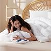 Bedsure Comforter Duvet Insert - Quilted Comforters Queen Size, All Season Duvet, Down Alternative Bedding, with 8 Tabs, Gifts for Women/Men, White, Queen 88 x 88 Inches #1