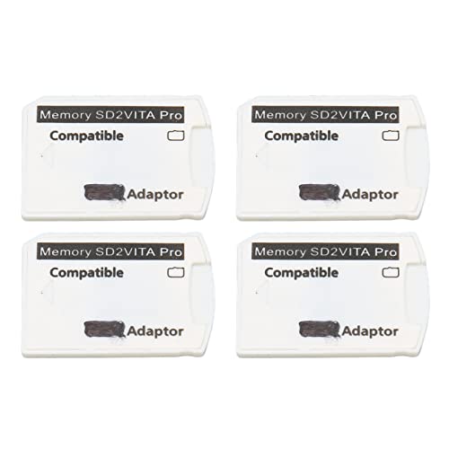 4Pcs SD2Vita Memory Card Adapter for PS Vita Micro Memory Card Adapter for PSV Memory Card Adapter for PS Vita 1000 2000 for PS TV Adapter, PS Vita Micro Memory Card Adapter, for P