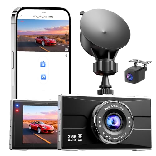 Dashcam 2.5K Avant Arrière