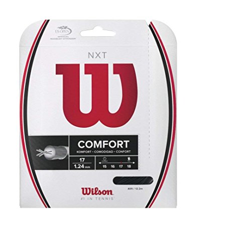 Wilson Nxt 17 Gauge Black Color Multifilament Tennis String 2-Pack (2 Sets Per Order) #TOP22