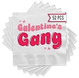 Galentines Gang Cocktail Napkins 52 Pcs, Galentines Day Decorations For Party, Perfect for Celebrations, Events, and Party Decor Ideas
