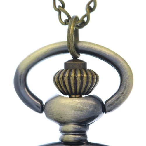 Fobtime Fashion Casual Style Long Chain Pure Golden Case Unisex Pocket Watch Smooth Cover Watch #TOP4