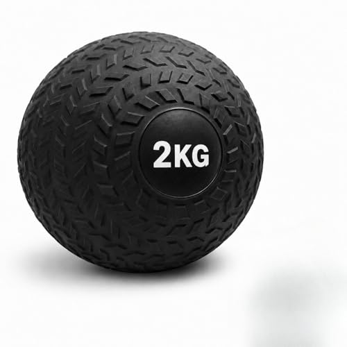 Image of DUAS Slam Ball No Bounce Medicine Exercise Ball 2-25kg Textured Grip for Core Strength Training, HIIT, Cardio, Home Gym Fitness Workout (2kg)