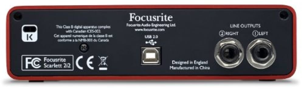 DTM・DAW focusrite scarlett 2i2 Focusrite Scarlett 2i2 2 In/2 Out USB Recording Audio