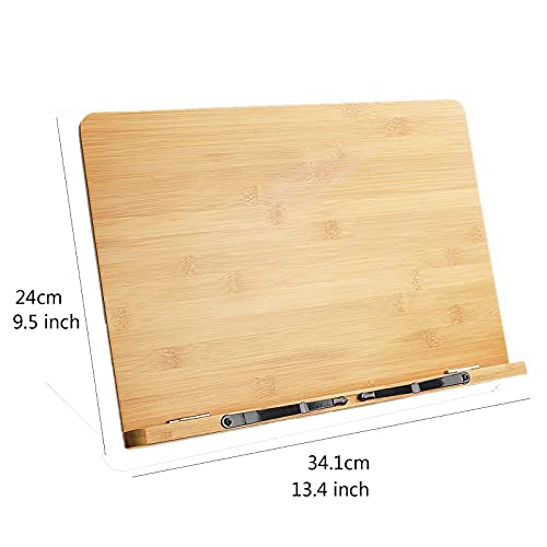 Tomyeus Bookstand Cookbook Stand Holder For Cooking Adjustable Bookstand With Page Clip Tablet Smartphone Recipe Textbook For Display Reading Adjustable Book Holder (Size : Medium) #TOP1