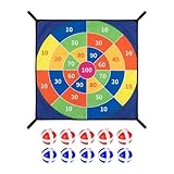 Trampolin-Dartboard für Kinder,Dartscheiben Zubehör Haftbälle | Trampolin-Partyspiel | Für Kinder Sowie Erwachsene Hinterhofbereich Drinnen Und Draußen Partys Und Geburtstagsfeiern Nachbarschaft