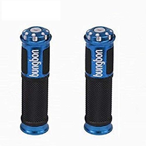 Vocado® Blue Bungbon Motorcycle Handle Grip Bike Grip for Hero HF