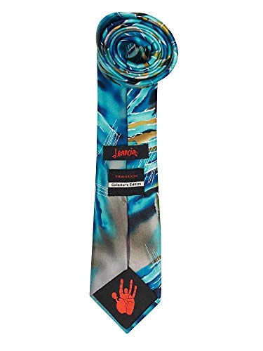 Jerry Garcia Collector's Edition Men's Interstices Artwork Regular Length Neck Tie - Teal #TOP1