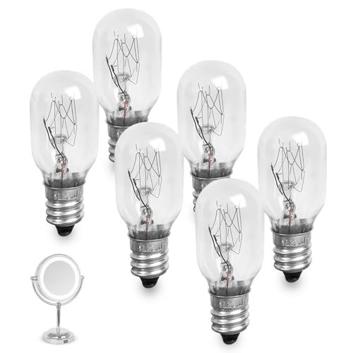 Kamrexi 6PCS 20W 120V Clear Incandescent Bulb Replacement Compatible with
