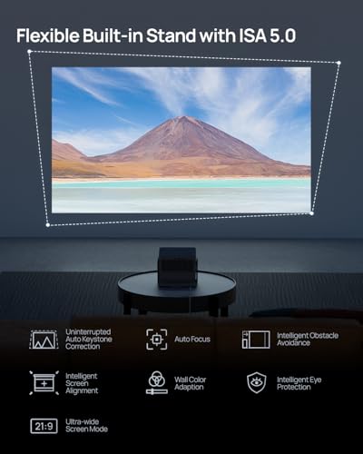 Image of XGIMI Horizon S Pro, 4K Projector, Dolby Vision, 1800 ISO Lumens, 110% BT.2020, Integrated Flexible Stand, Intelligent Screen Adjustment, 2 x 12 W Harman Kardon