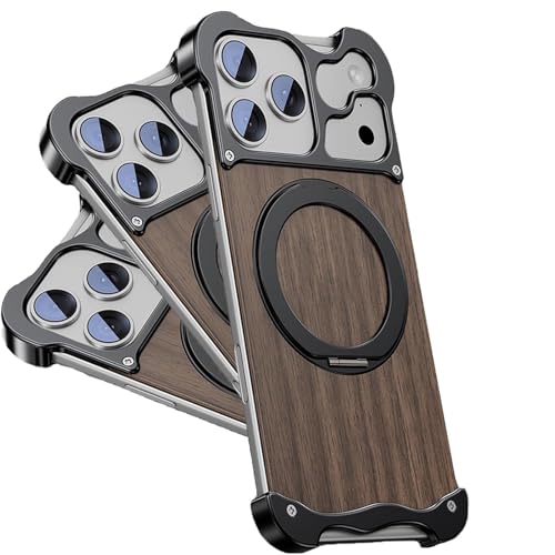 Coque iPhone 17 compatible MagSafe avec bague rotative et fixation par vis