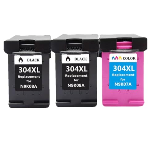 Cartouche d'encre 304XL noire couleur pour imprimante Deskjet 2620 3720 5030