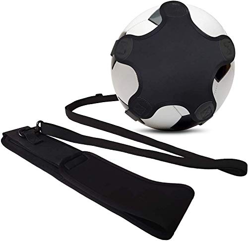 Kai Xin Solo Soccer Trainer,Hand Free Football Kick Training AidsSolo Skill Practice Equipment for Kids Adult with Elastic Adjustable Waist Beltï¼ŒFits Size 3,4,5 Footballs Volleyball Rugby