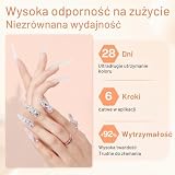 Modelones Polygel 50 ml, 1,76 uncji Klare żel do modelowania paznokci, trwały, naturalny wygląd, pogrubiający żel akrylowy dla początkujących i profesjonalistów