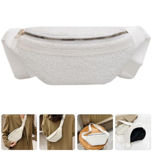 Riñonera de felpa OUNONA bolso casual y deportivo para chicas y universidad 7