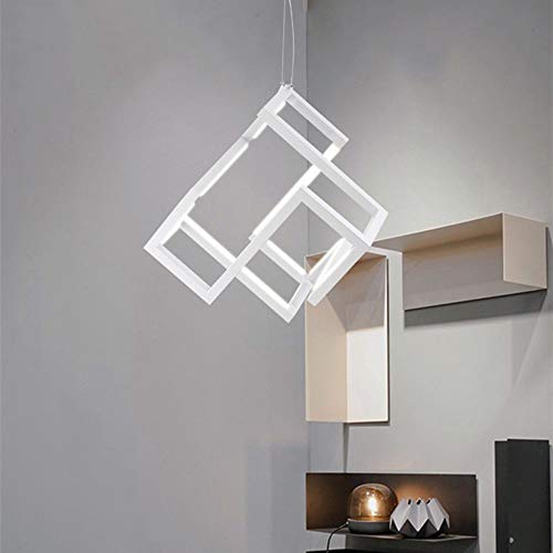 Lustre en Bon Matériau Blanc - Chandelier LED Design Art Post-Moderne