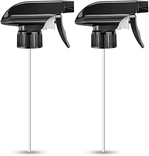 Sponsored Ad - Wedama Black Trigger Sprayers Replacement Spray Nozzles with Mist Stream Sprayer for 8 oz and 16 oz Glass S...